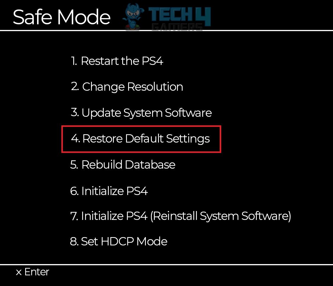 Restore Default Setting