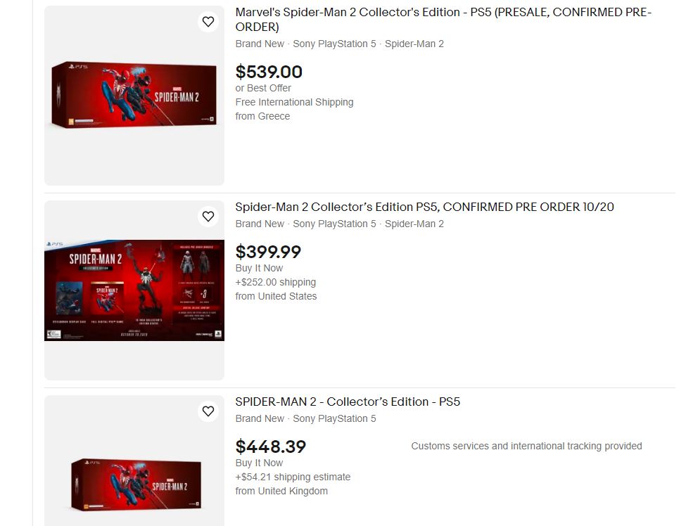 Spider-Man 2 Collector's Edition Being Scalped For Up To $530