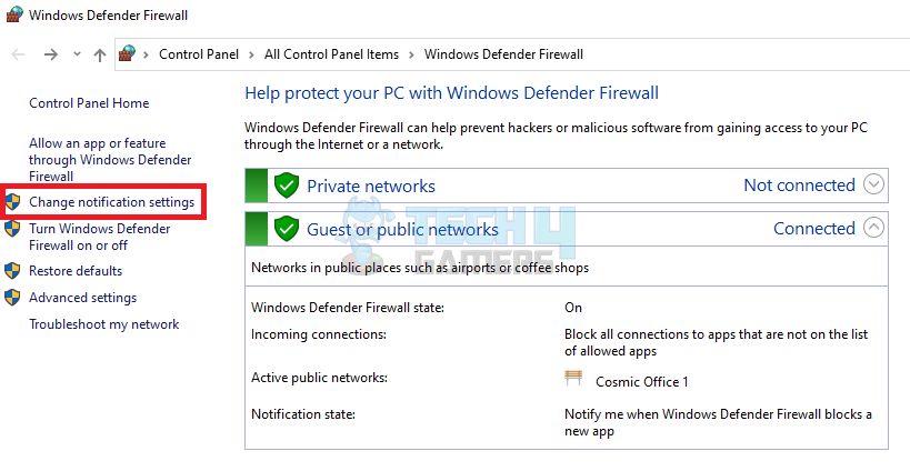 Window Defender Firewall