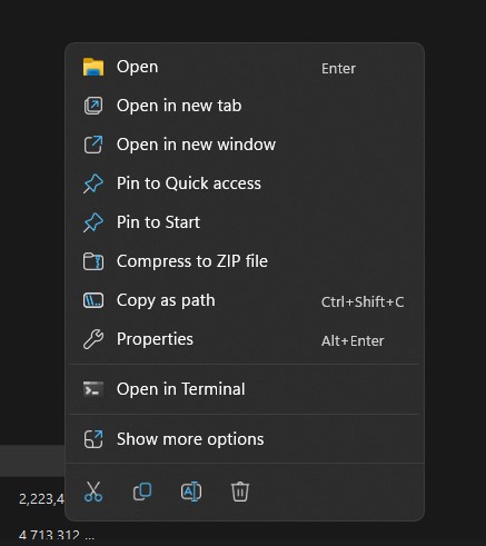 Windows 11 Context Menu