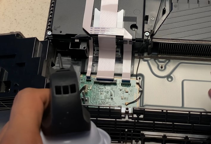 cleaning the PS4.