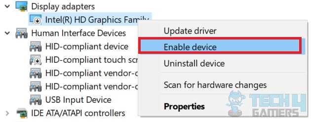 updating driver through device manager