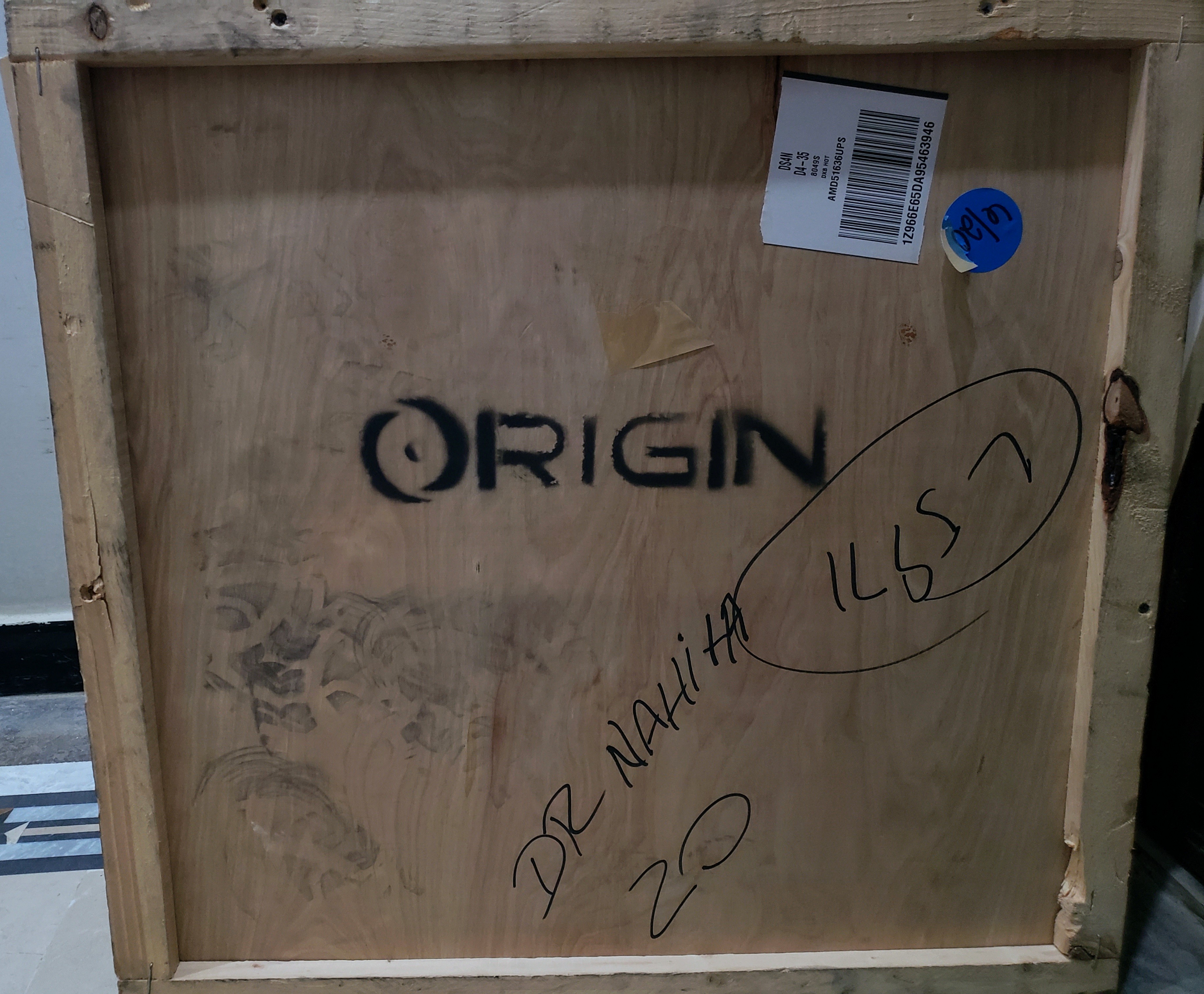 ORIGIN Wooden Armour Crate Packaging
