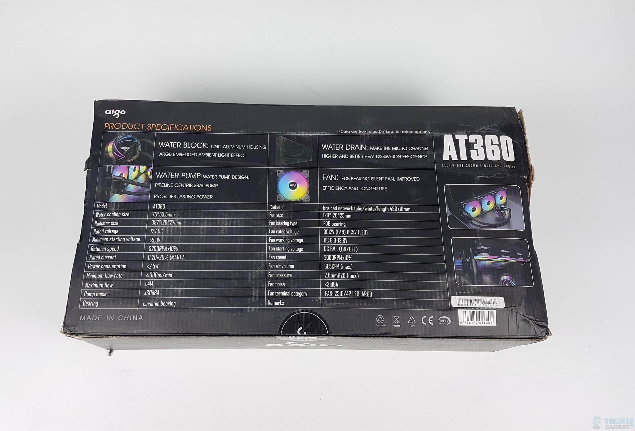 AIGO AT360 CPU Cooler — Packing Box 2