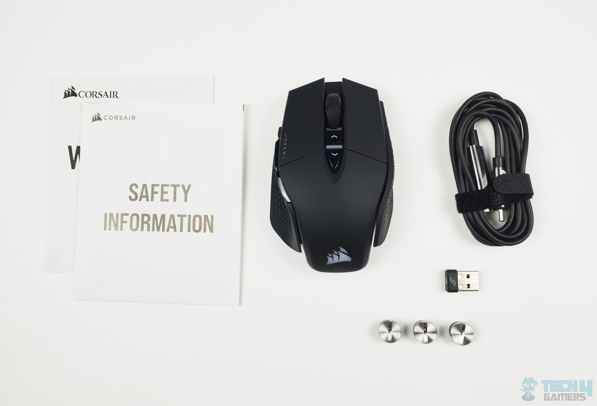 Corsair M65 RGB Ultra Wireless - Box Contents (Image by Tech4Gamers)