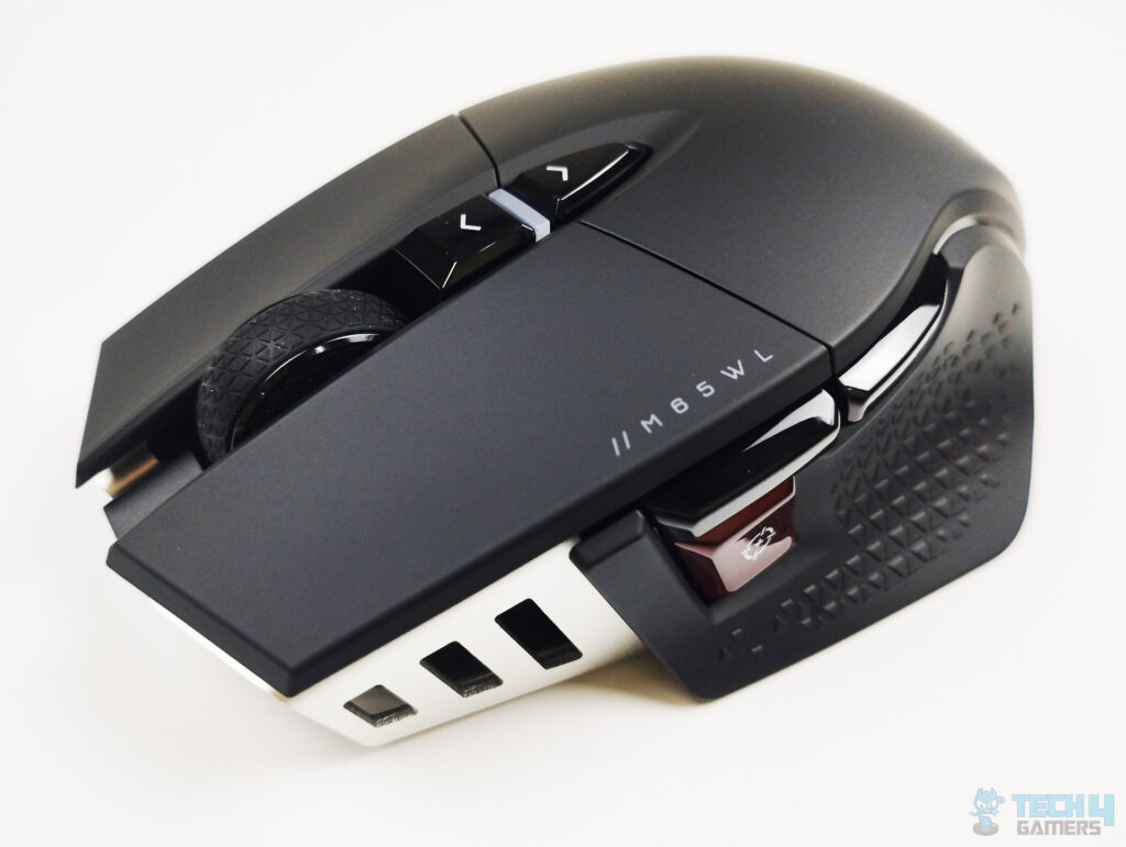 Corsair M65 RGB Ultra Wireless - Thumb Cluster (Image by Tech4Gamers)