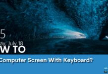 How to lock computer screen with keyboard