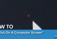 Dot On A Computer Screen