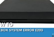 system error e203