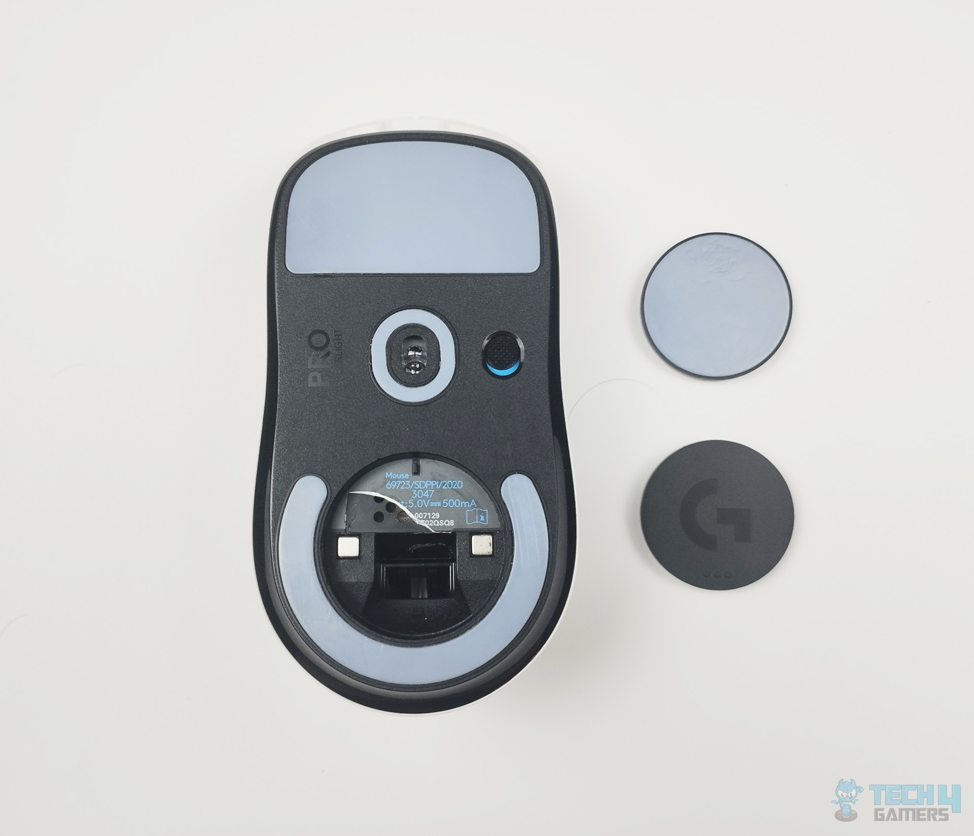 Logitech G Pro X Superlight - Undersite PTFE Feet (Image By Tech4Gamers)