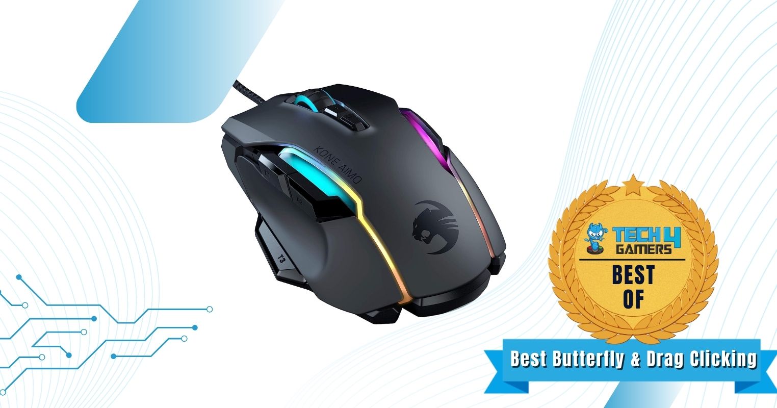 ROCCAT Kone AIMO Remastered -- best mouse for butterfly clicking and drag clicking