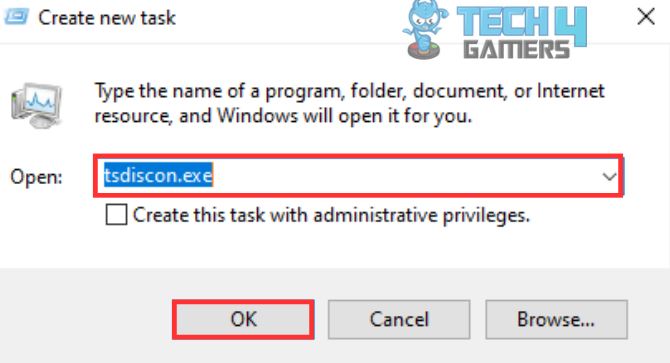 Entering command in task manager for How To Lock Computer With Keyboard