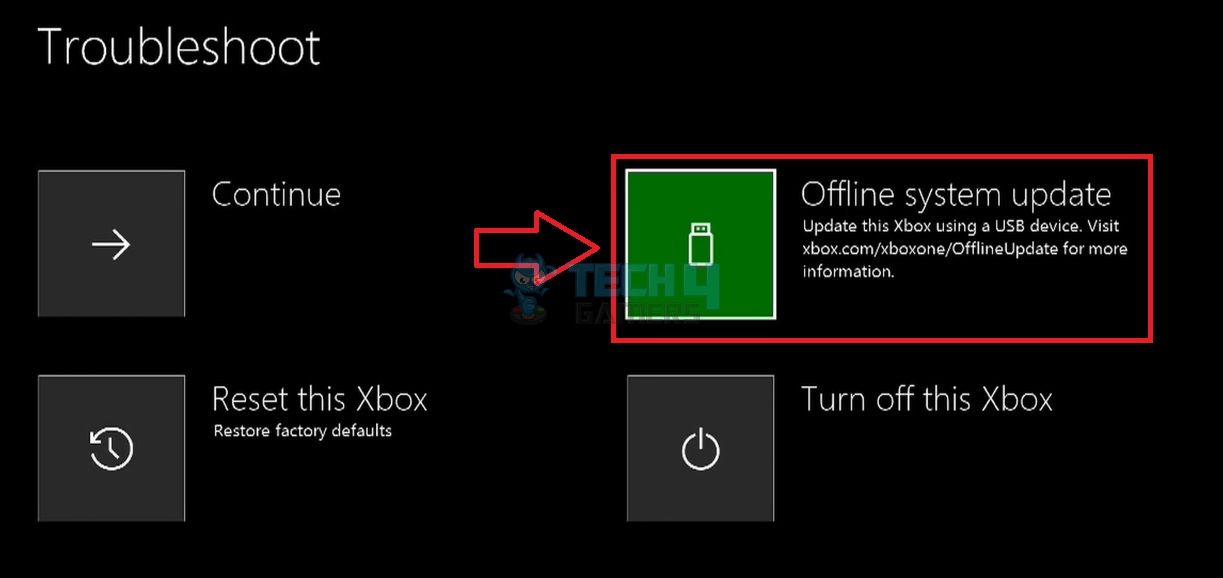 Offline System Update In troubleshoot