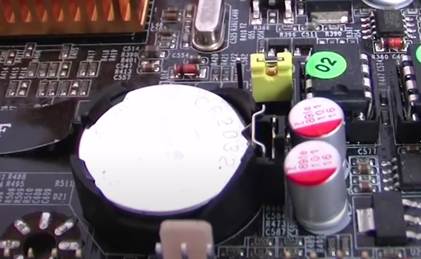 CMOS jumper reseating to reset the BIOS settings