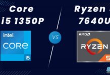 Core i5 1350P Vs Ryzen 5 7640U