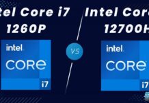 Core i7 12700H vs Core i7 1260P
