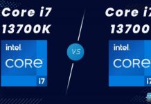 Core i7 13700K Vs Core i7 13700