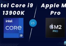 Core i9 13900K Vs M2 Pro