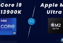 Core i9 13900K vs Apple M2 Ultra