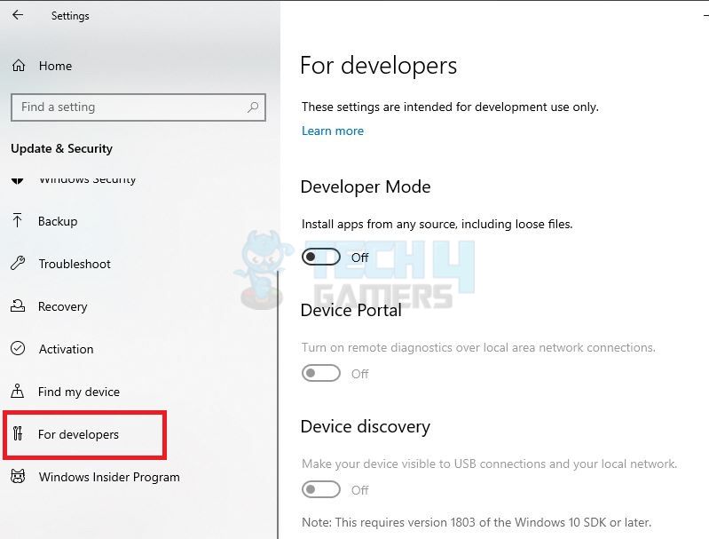 For Developer