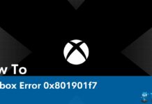 How To Fix Xbox Error 0x801901f7
