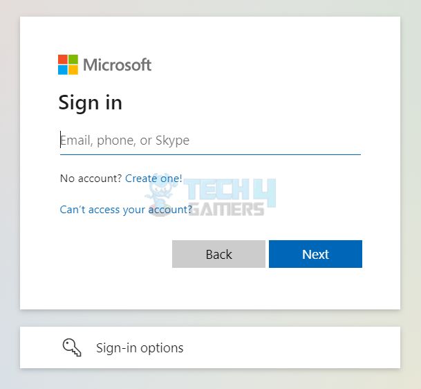 Microsoft Sign In