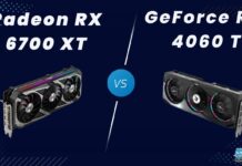 Radeon Rx 6700 XT VS GeForce RTX 4060 Ti Comparison
