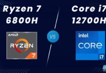 Ryzen 7 6800H Vs Core i7 12700H
