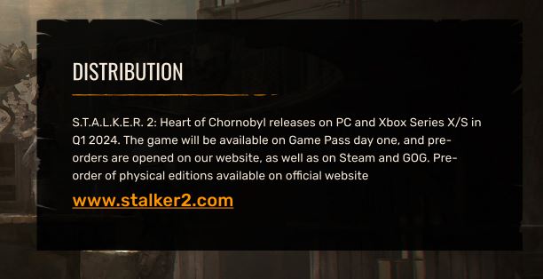 S.T.A.L.K.E.R. 2: Heart of Chornobyl delayed to Q1 2024 - Gematsu