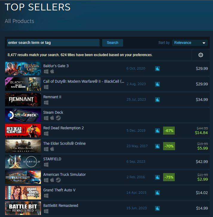 Starfield Joins Steam Top 10 Best-Sellers One Month Before Release