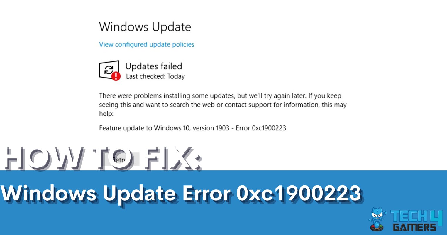 Windows Update Error 0xc1900223