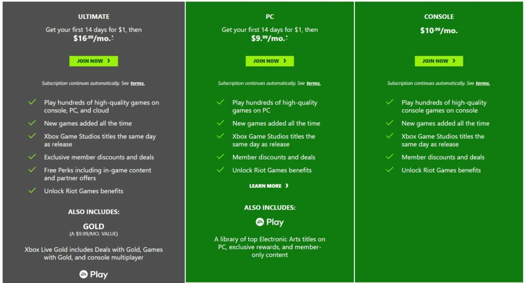 Xbox Game Pass