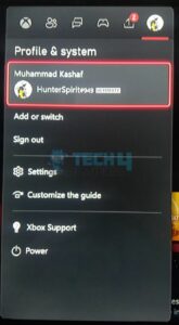 Xbox menu