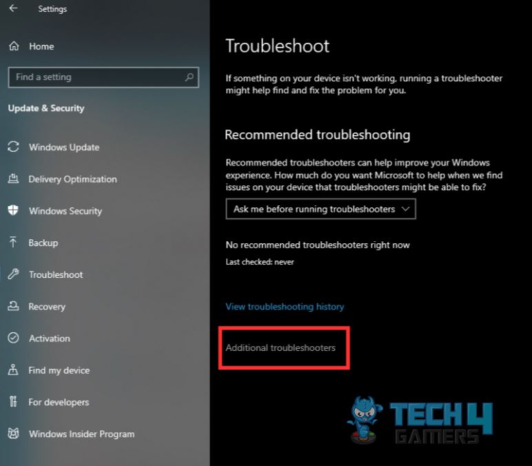 Additional troubleshooters Xbox Controller Keeps Disconnecting From PC