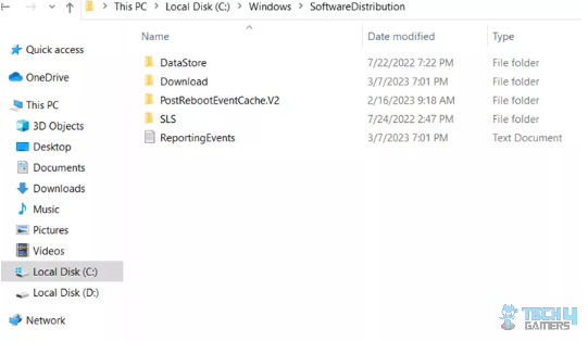  image of DataStore and Download folders in pc 