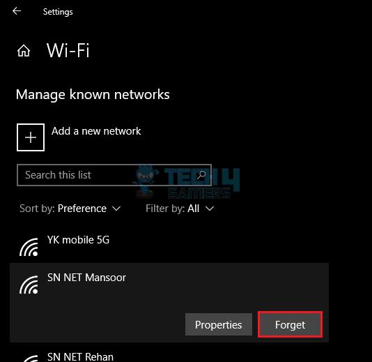 Forget Network