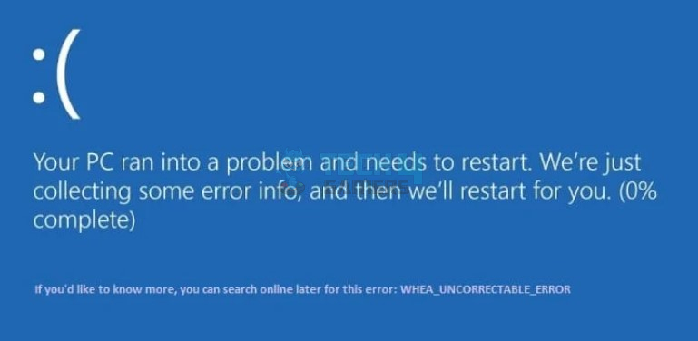 WHEA_UNCORRECTABLE_ERROR