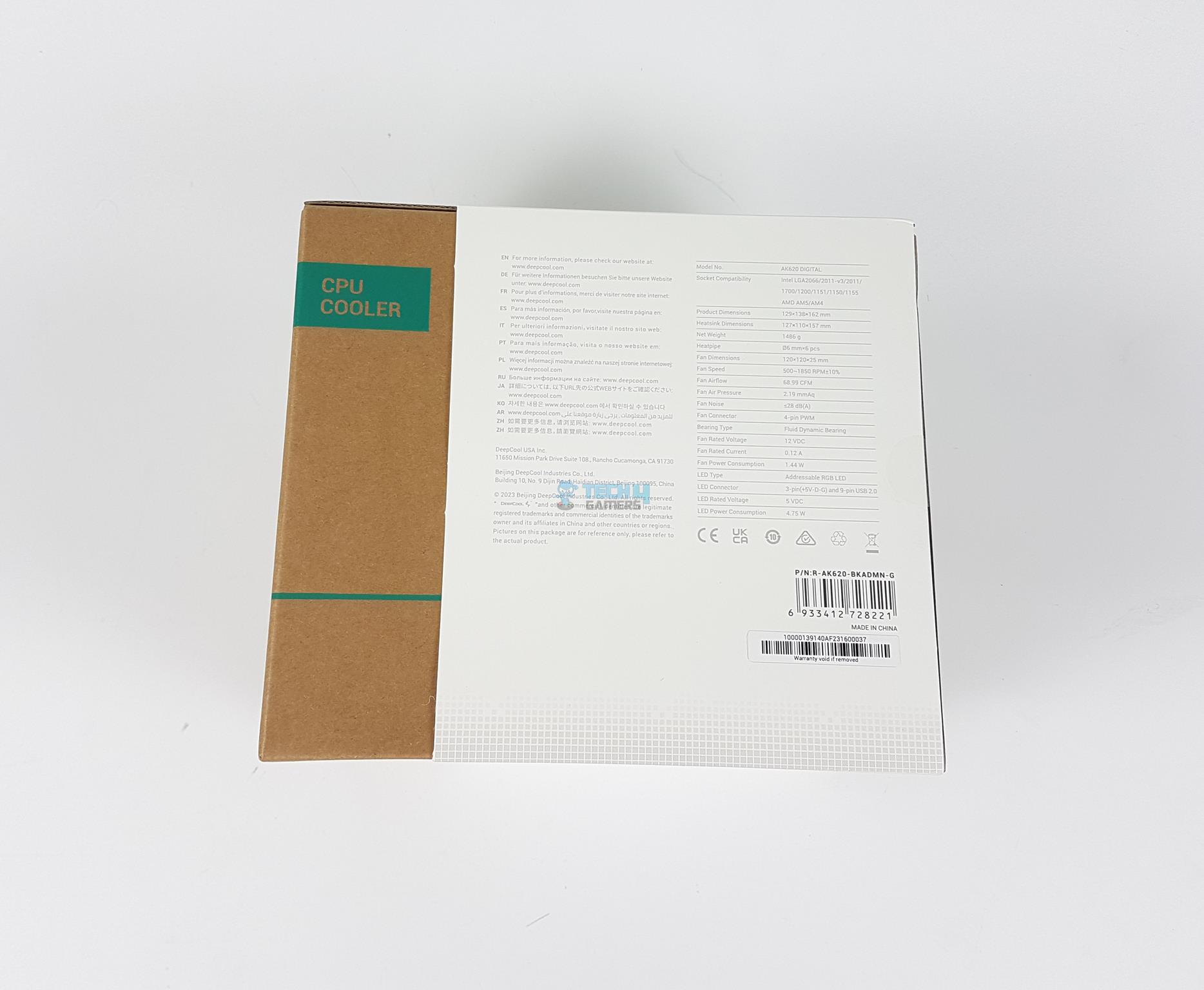 DeepCool AK620 Digital — Packing Box 2
