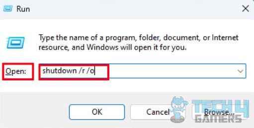 Entering BIOS via Windows run