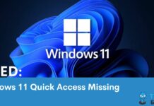 Windows 11 Quick Access Missing
