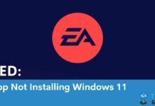 EA App Not Installing Windows 11