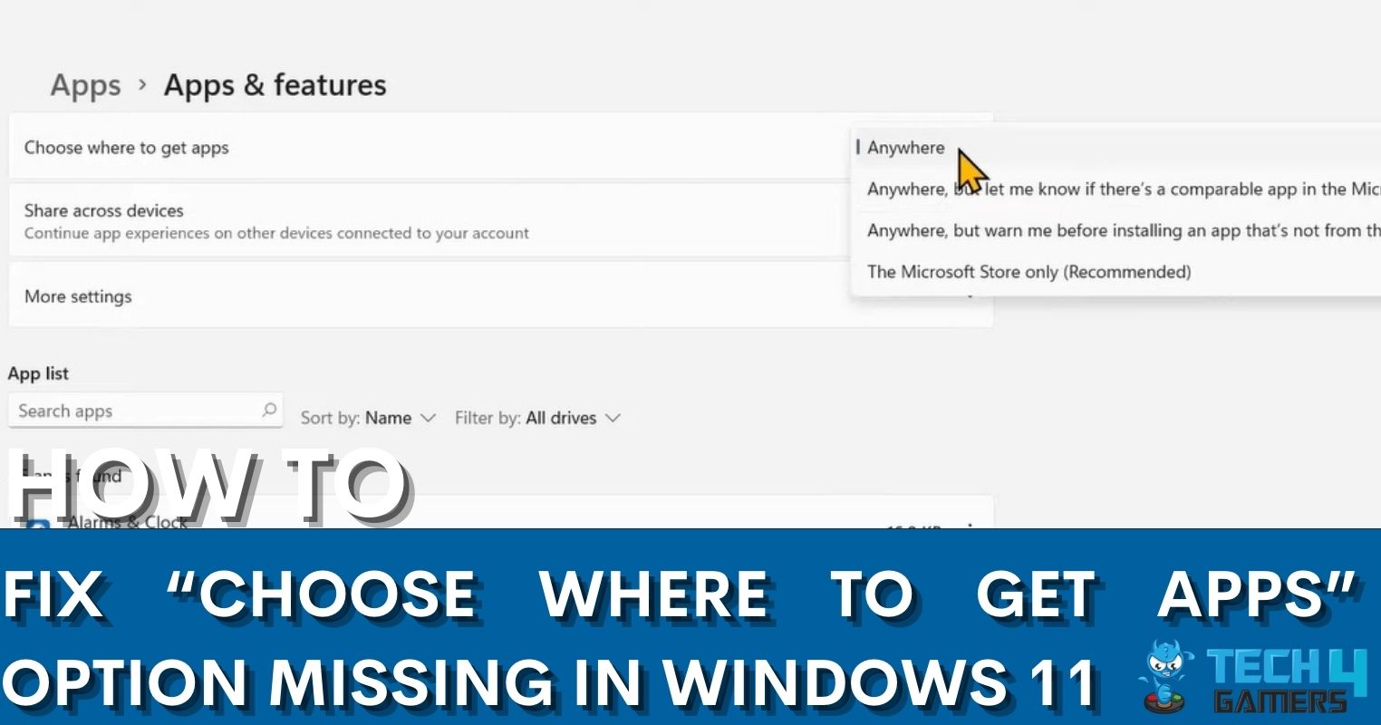 Windows 11 choose where to get apps missing fixed tech4gamers