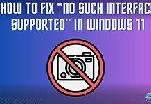 HOW TO FIX “NO SUCH INTERFACE SUPPORTED” IN WINDOWS 11