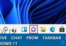 HOW TO REMOVE CHAT FROM TASKBAR IN WINDOWS 11