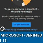 HOW TO TURN OFF MICROSOFT-VERIFIED APP IN WINDOWS 11
