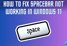 How To FIX SPACEBAR NOT WORKING IN WINDOWS 11