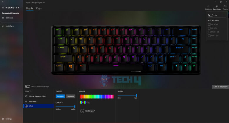 RGB Customization (Image By Tech4Gamers)