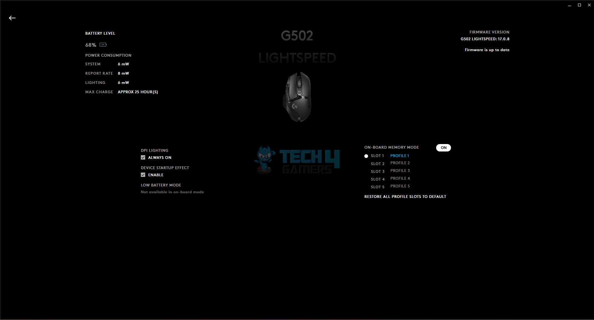 Logitech G HUB Compatibility (Image By Tech4Gamers)