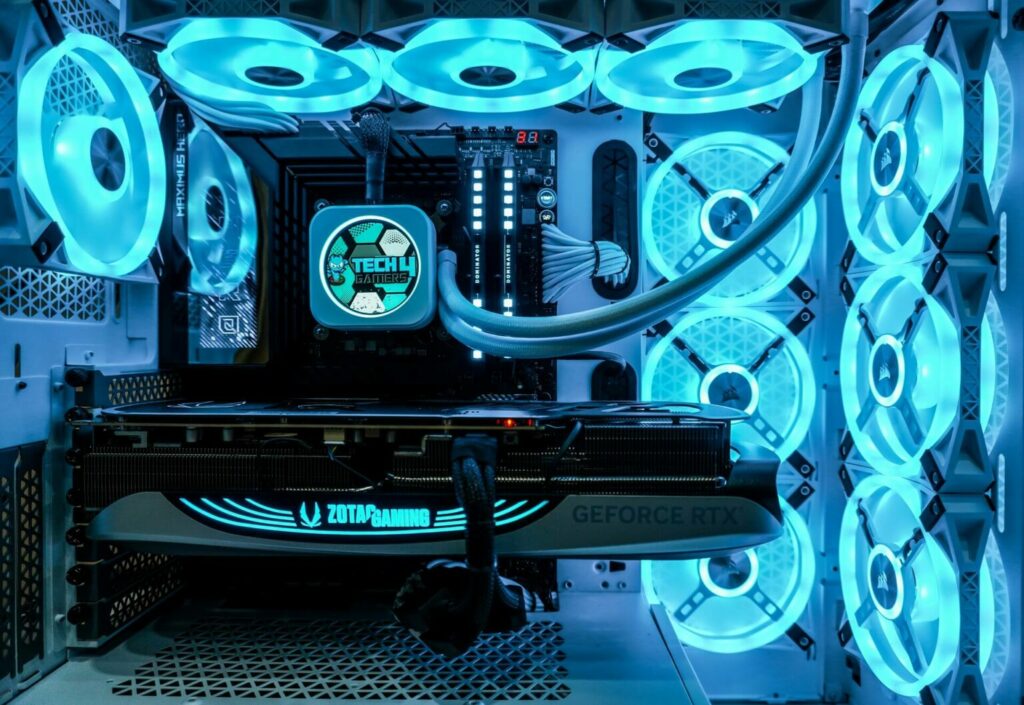 An RGB illuminated PC case