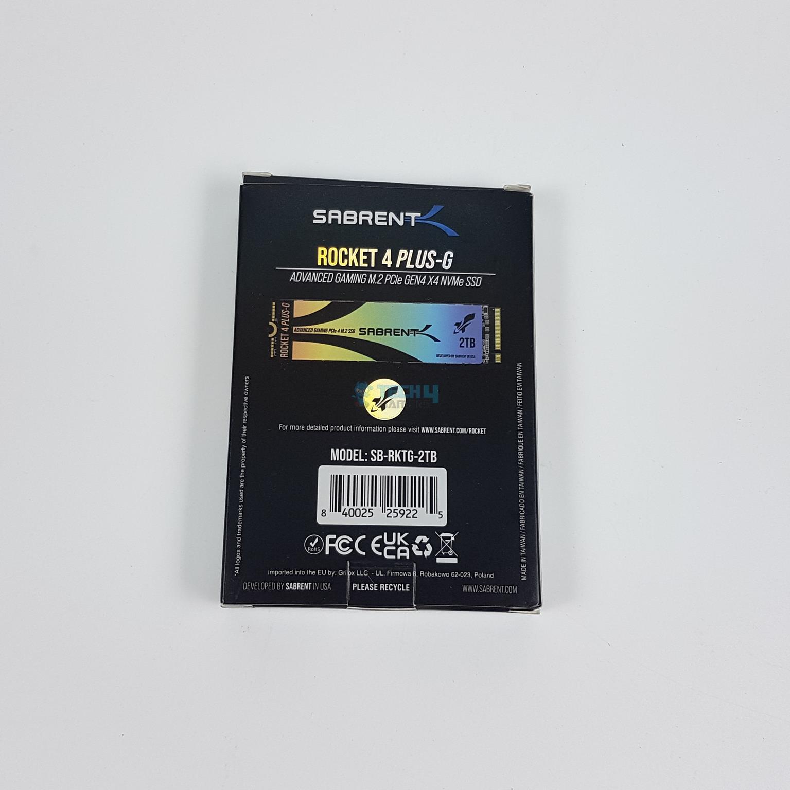 Sabrent Rocket 4 Plus G 2TB NVMe SSD — Packing Box 2